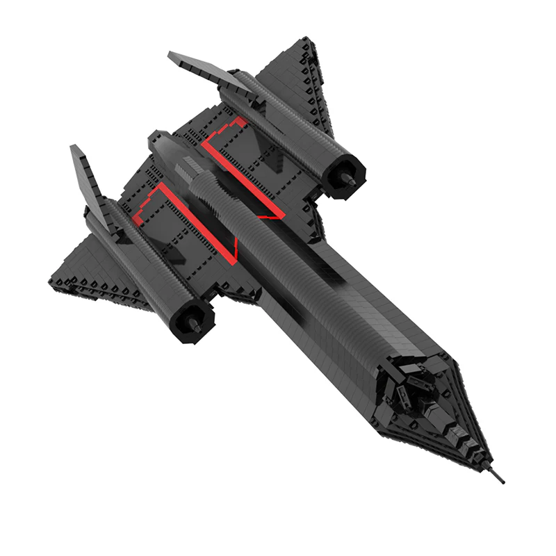 (Gobricks version)MOC-20612 SR-71 Blackbird - Image 6