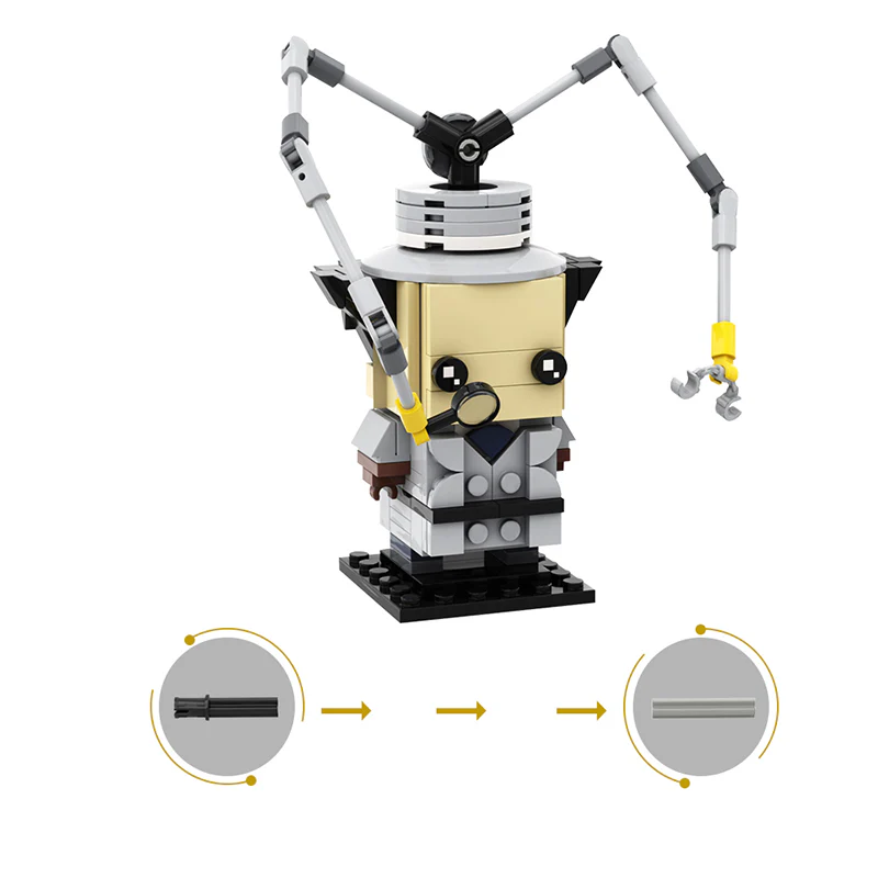 (Gobricks version)MOC-35886 Inspector Gadget Brickheadz - Image 3