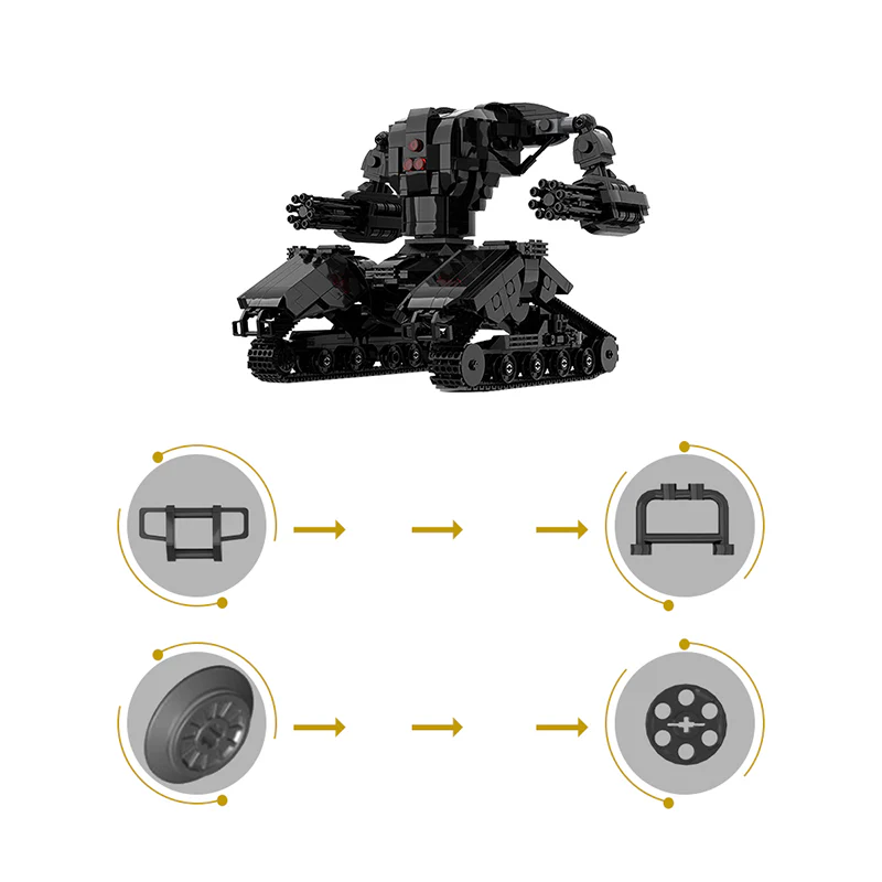(Gobricks version)MOC-58403 Mech Tank Hunter Killer X1 - Image 9