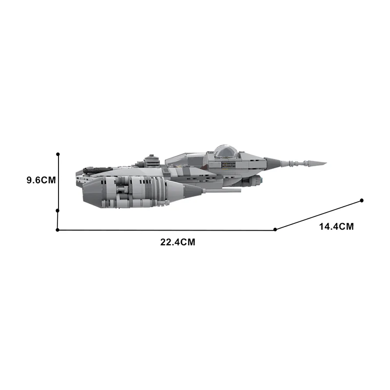 (Gobricks version)MOC-99914 The Mandalorian n-1 Fighter - Image 2
