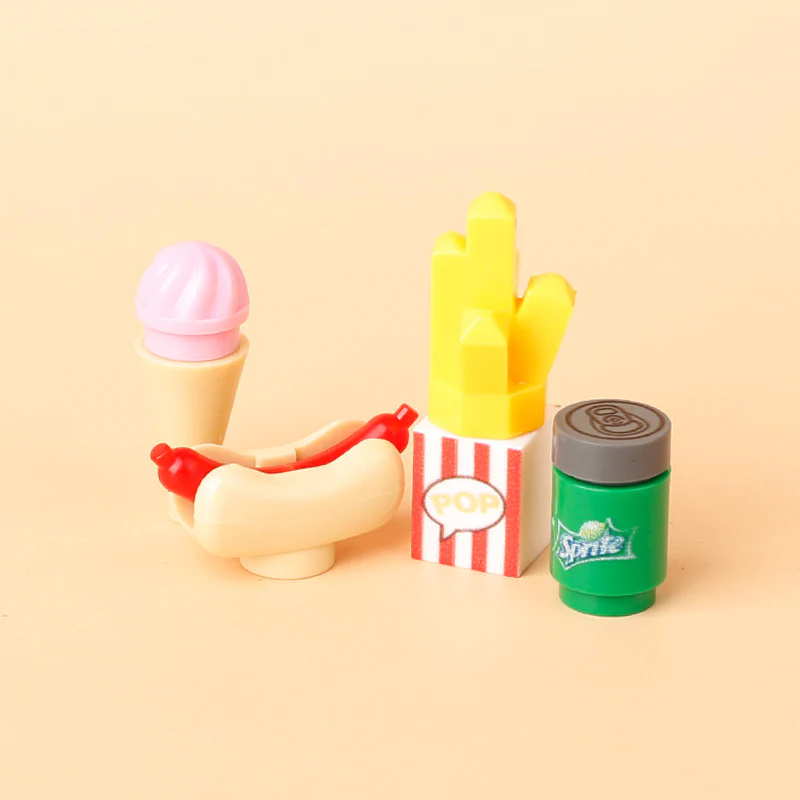 Hamburger French fries Ice cream Drinks Figure accessories - Image 3
