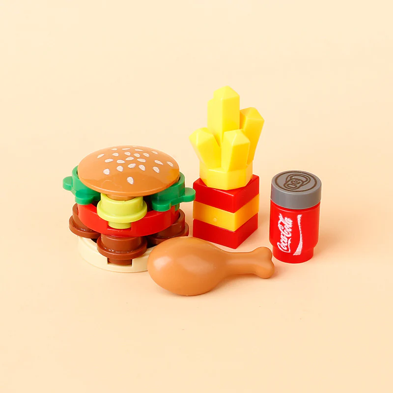 Hamburger French fries Ice cream Drinks Figure accessories - Image 4