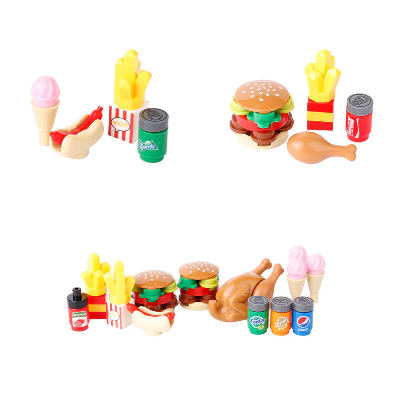 Hamburger French fries Ice cream Drinks Figure accessories - Image 5