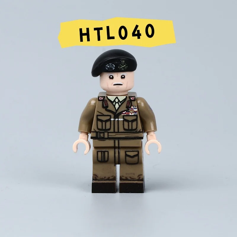 HTL040-42 World War II Britain Field Marshal Montgomery Minifigures - Image 2