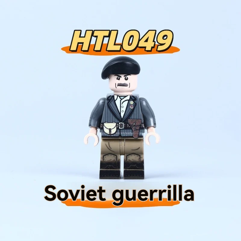 HTL049-052 World War II Soviet partisans Minifigures - Image 2