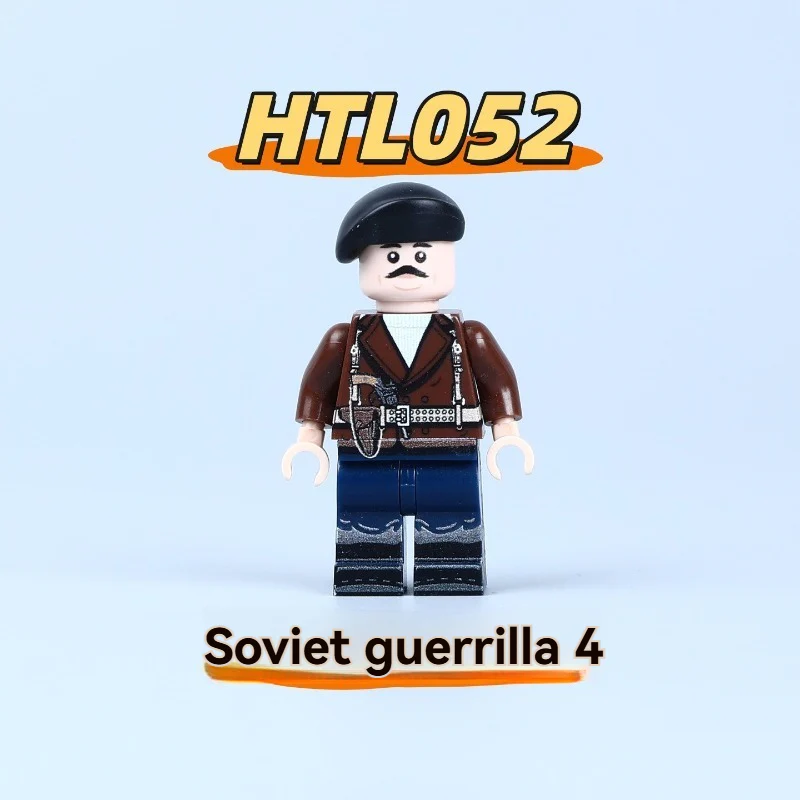 HTL049-052 World War II Soviet partisans Minifigures - Image 5