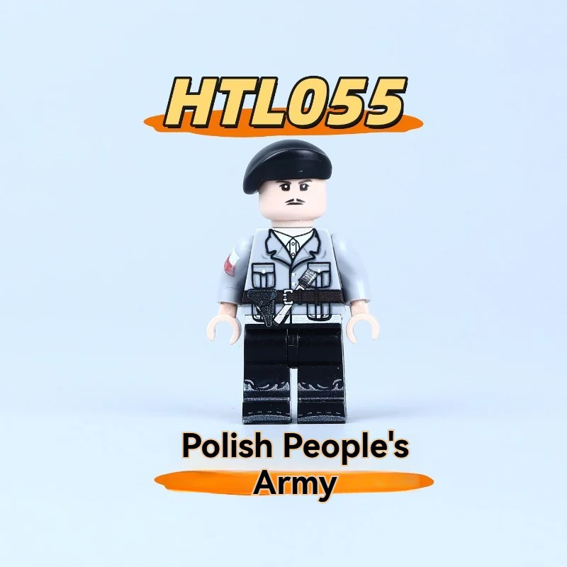HTL053-055 World War II Polish partisans Minifigures - Image 4