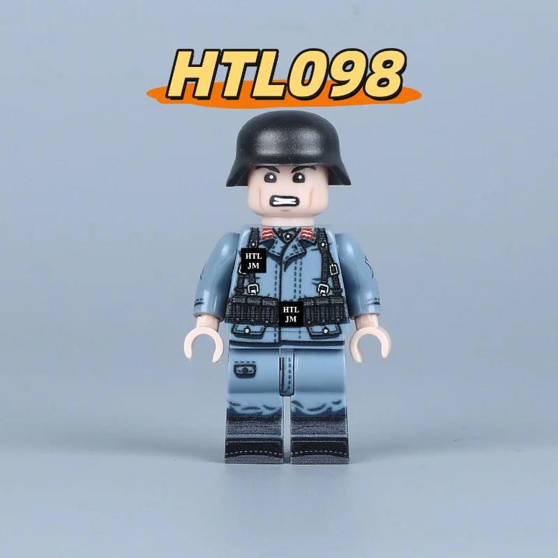 HTL097-099 World War II Air Force Artillery minifigures - Image 3