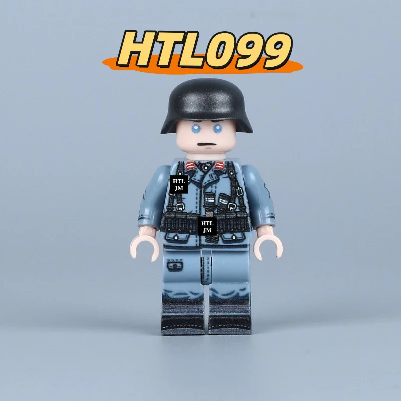 HTL097-099 World War II Air Force Artillery minifigures - Image 4