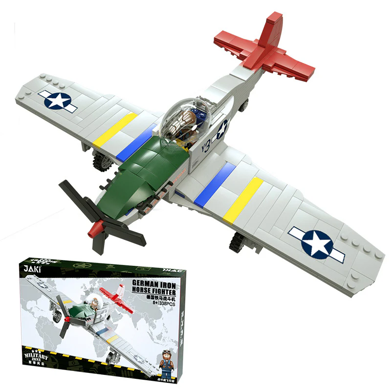 JAKI 9158 9159 9160 German Iron Horse F2F Hell Tiger P-38 Thunder Fighter - Image 5