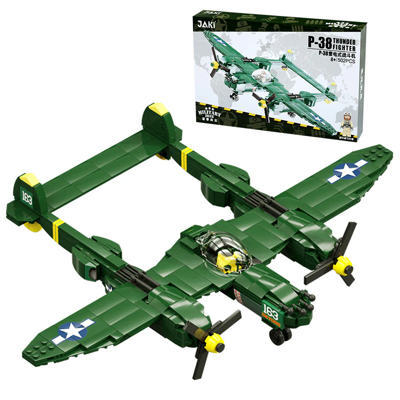 JAKI 9158 9159 9160 German Iron Horse F2F Hell Tiger P-38 Thunder Fighter - Image 7