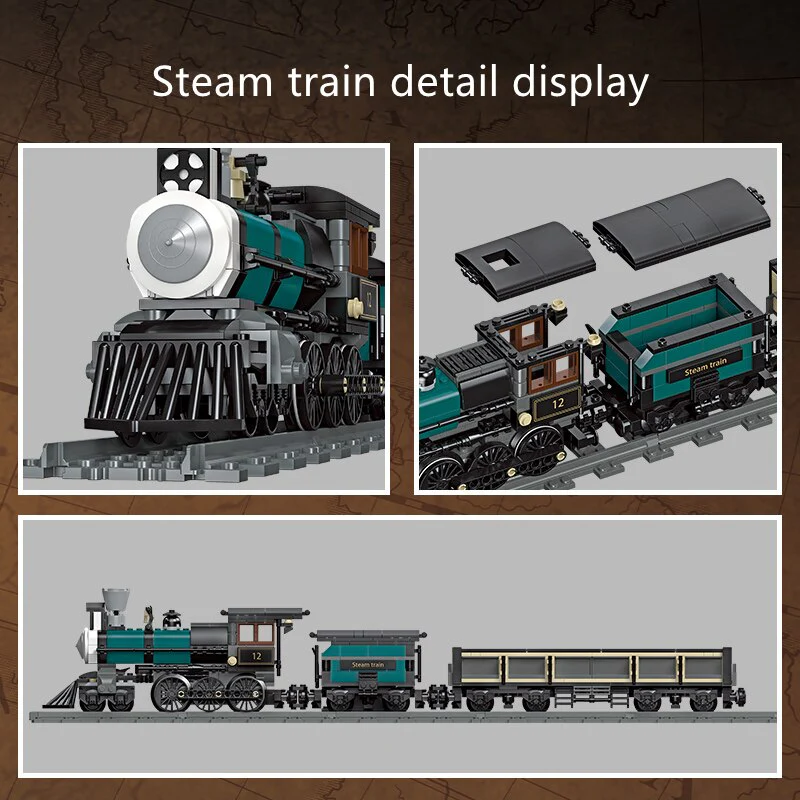 JIESTAR 59001 59002 Steam Train - Image 3