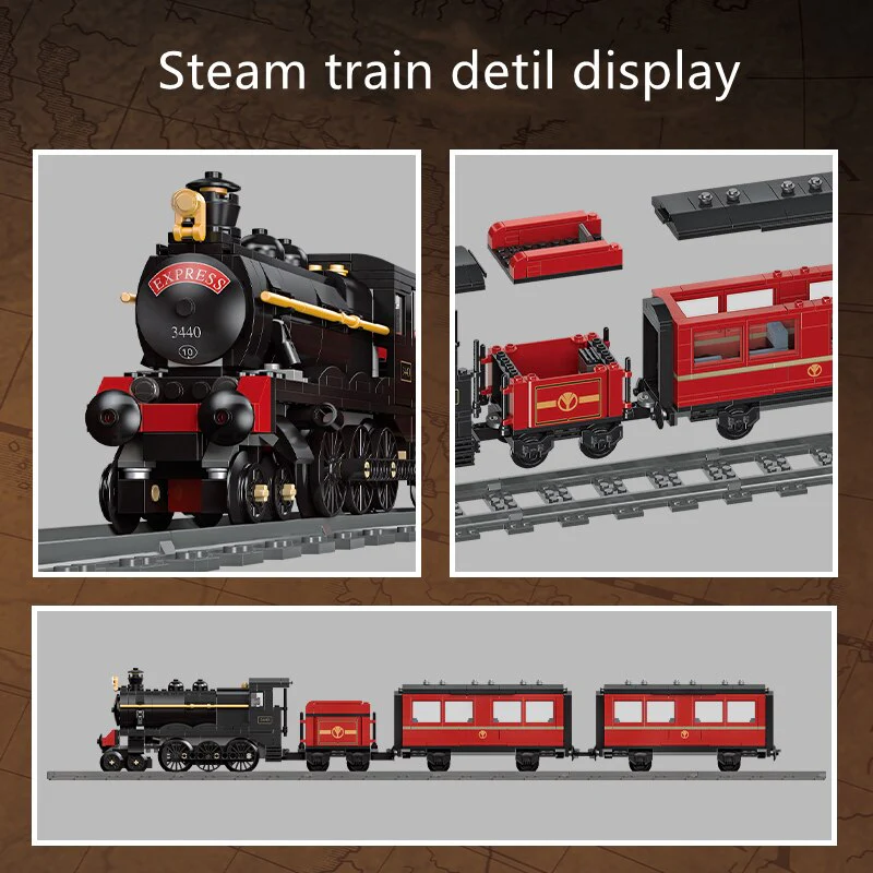 JIESTAR 59001 59002 Steam Train - Image 5