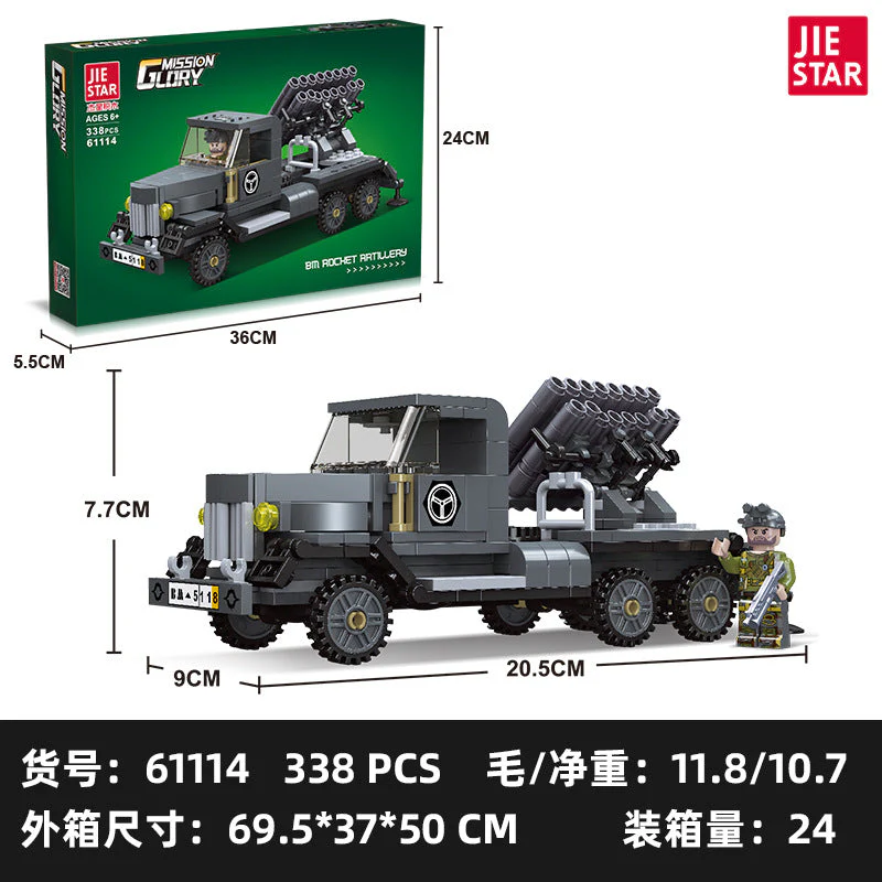 JIESTAR 61109-61117 Military series Unimok Offroad Combat Vehicle - Image 11