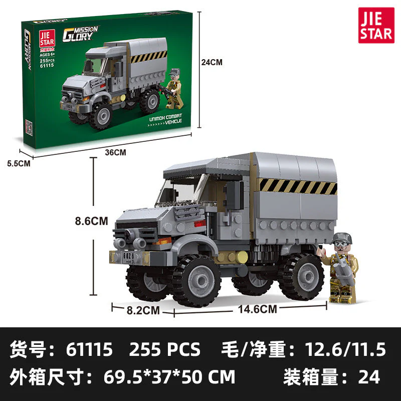 JIESTAR 61109-61117 Military series Unimok Offroad Combat Vehicle - Image 12