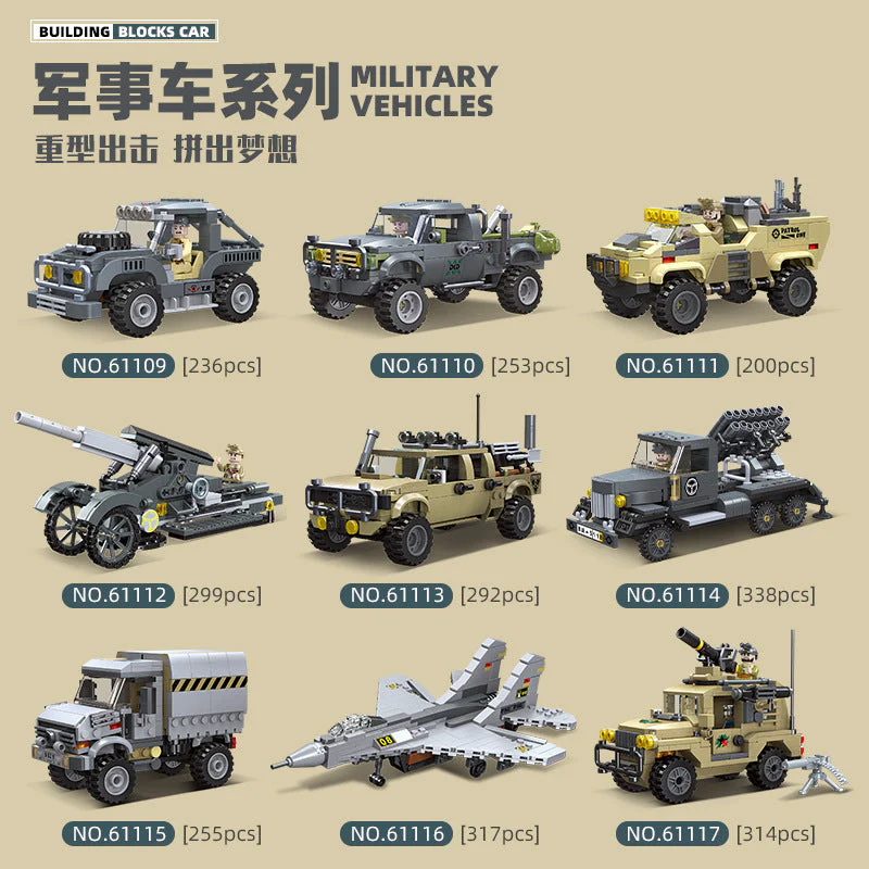 JIESTAR 61109-61117 Military series Unimok Offroad Combat Vehicle - Image 2