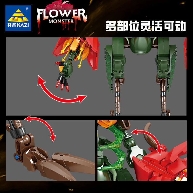 KAZI KY81129-KY81130 Stranger Things The Demogorchid Orchid Monster - Image 3