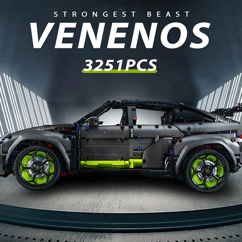 3251pcs KBOX K10511 Lamborghini Urus Silver Gray 1:8 - Image 2