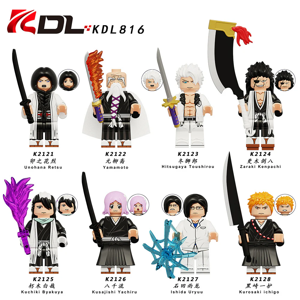 KDL816 Anime Series Unokanaretsu Kurosaki Ichigo Minifigures - Image 10