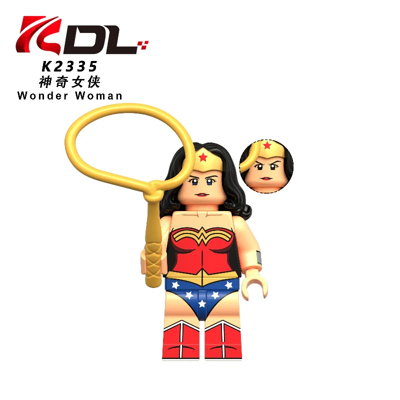 KDL853 Marvel heroes: Wonder Woman, The Flash, Batman, Iron Man Minifigures - Image 2