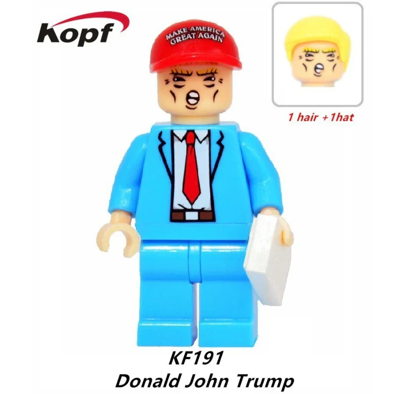 KF191 KF550 TP259 TP260 TP261 Donald John Trump Claudia Sheinbaum Pardo Anders Manuel Lopez Obrador  Minifigures - Image 2