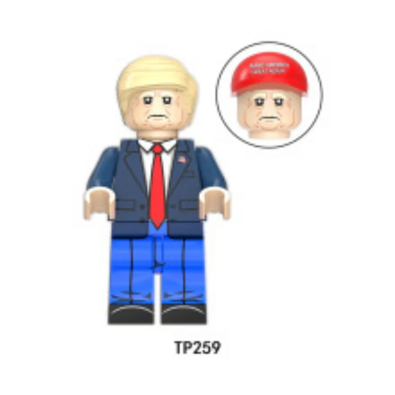 KF191 KF550 TP259 TP260 TP261 Donald John Trump Claudia Sheinbaum Pardo Anders Manuel Lopez Obrador  Minifigures - Image 3