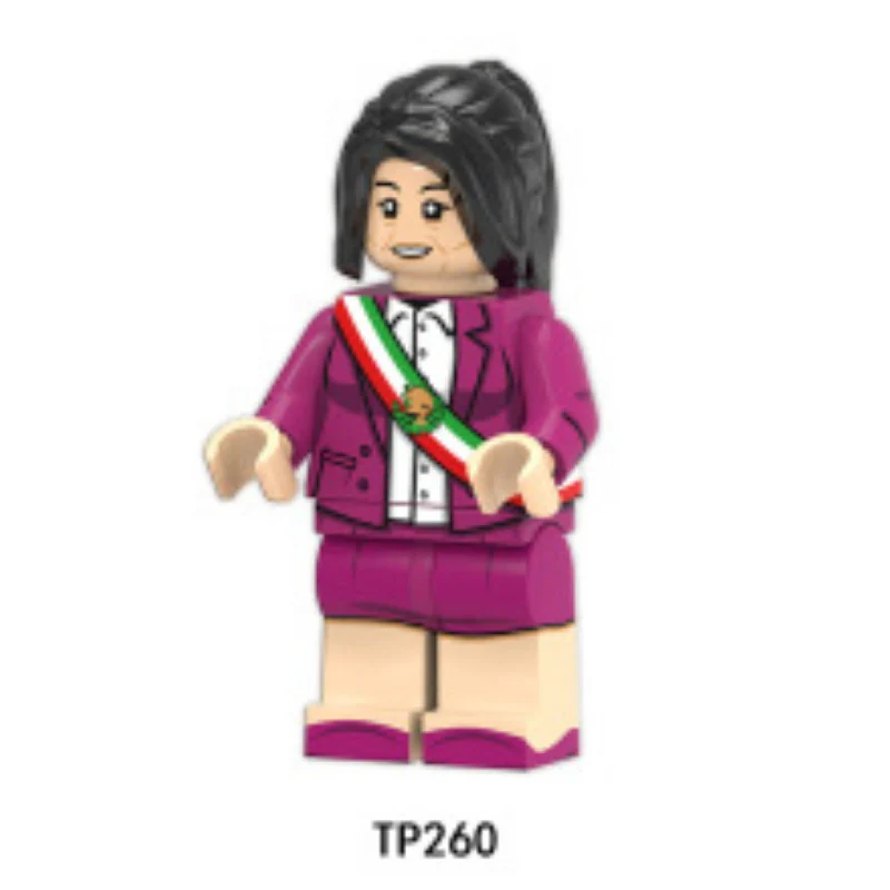 KF191 KF550 TP259 TP260 TP261 Donald John Trump Claudia Sheinbaum Pardo Anders Manuel Lopez Obrador  Minifigures - Image 5