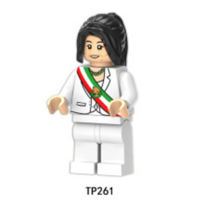 KF191 KF550 TP259 TP260 TP261 Donald John Trump Claudia Sheinbaum Pardo Anders Manuel Lopez Obrador  Minifigures - Image 6