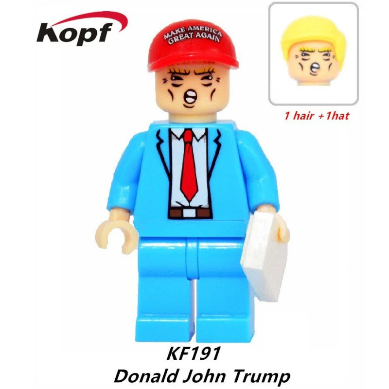 KF191 KF550 TP259 TP260 TP261 Donald John Trump Claudia Sheinbaum Pardo Anders Manuel Lopez Obrador  Minifigures - Image 7