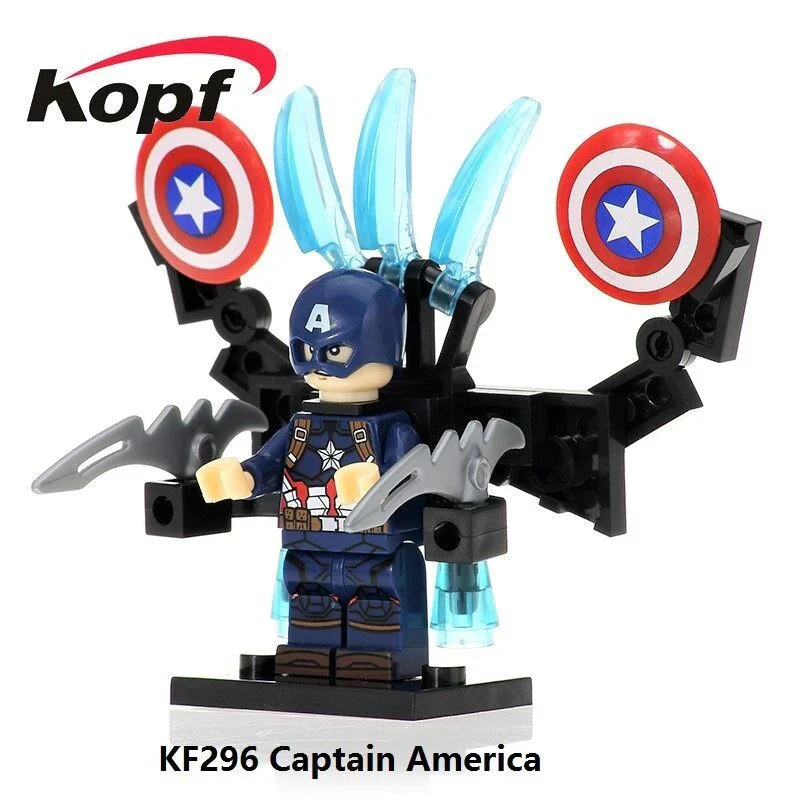 KF296 KF439A KF1333 Superhero Series Captain America Minifigures - Image 2