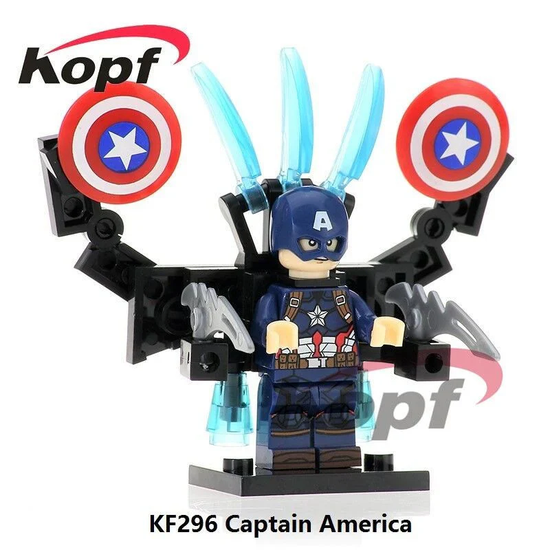 KF296 KF439A KF1333 Superhero Series Captain America Minifigures - Image 3