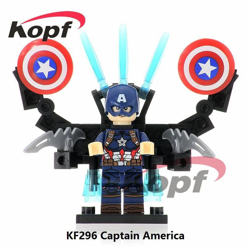 KF296 KF439A KF1333 Superhero Series Captain America Minifigures - Image 5