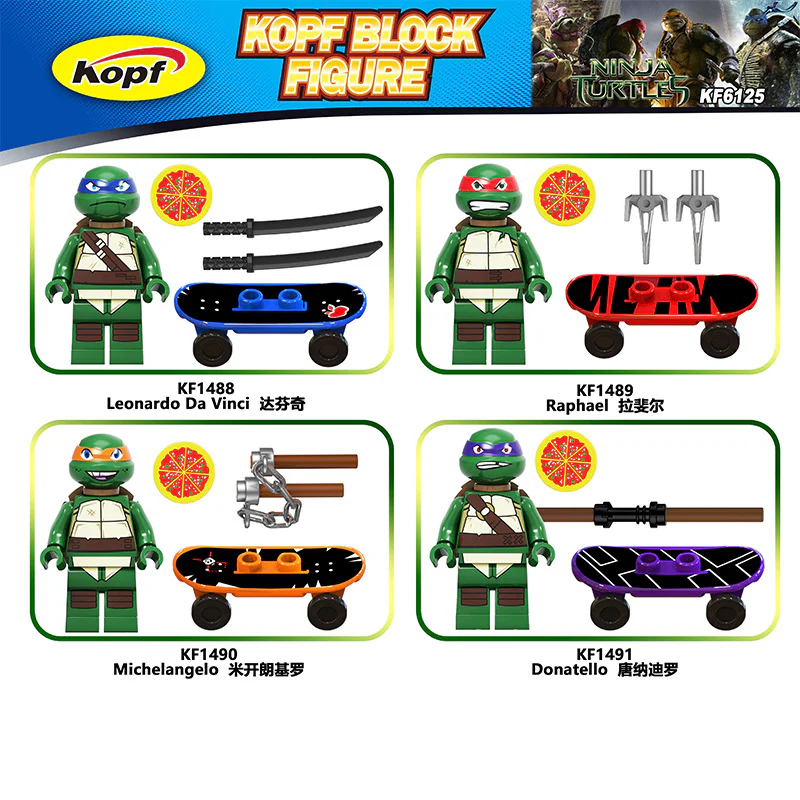 KF6125 Teenage Mutant Ninja Turtles minifigures - Image 17
