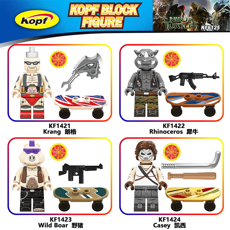 KF6125 Teenage Mutant Ninja Turtles minifigures - Image 3