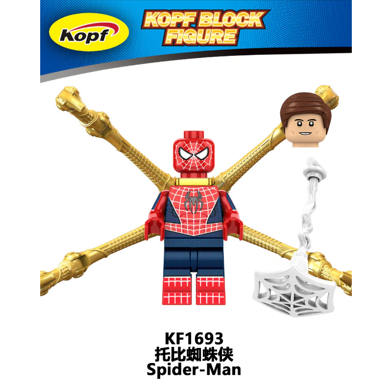 KF6159 Superhero Series Toby Spider-Man Venom Green Goblin Minifigures - Image 2