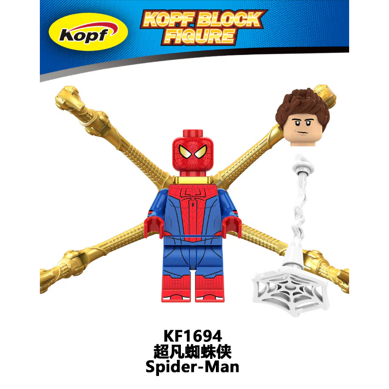 KF6159 Superhero Series Toby Spider-Man Venom Green Goblin Minifigures - Image 3