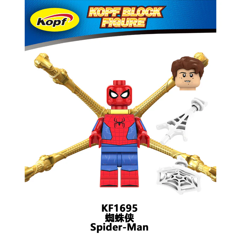 KF6159 Superhero Series Toby Spider-Man Venom Green Goblin Minifigures - Image 4