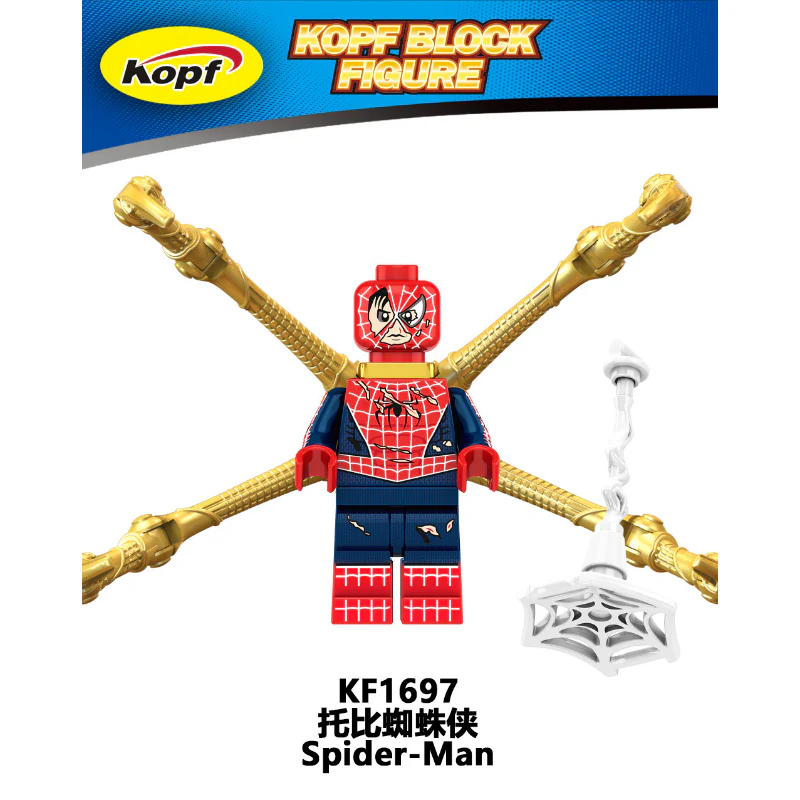 KF6159 Superhero Series Toby Spider-Man Venom Green Goblin Minifigures - Image 6