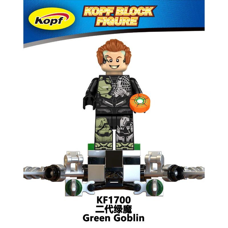 KF6159 Superhero Series Toby Spider-Man Venom Green Goblin Minifigures - Image 9