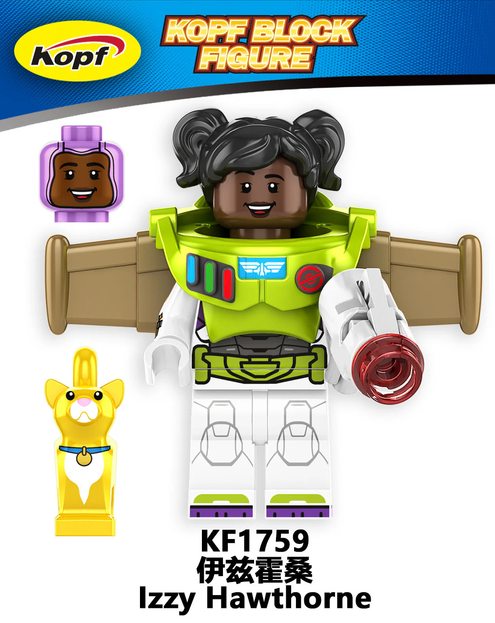 KF6166 Hello Kitty Buzz Lightyear Zach the Devil Izzy Hawthorne minifigures - Image 9