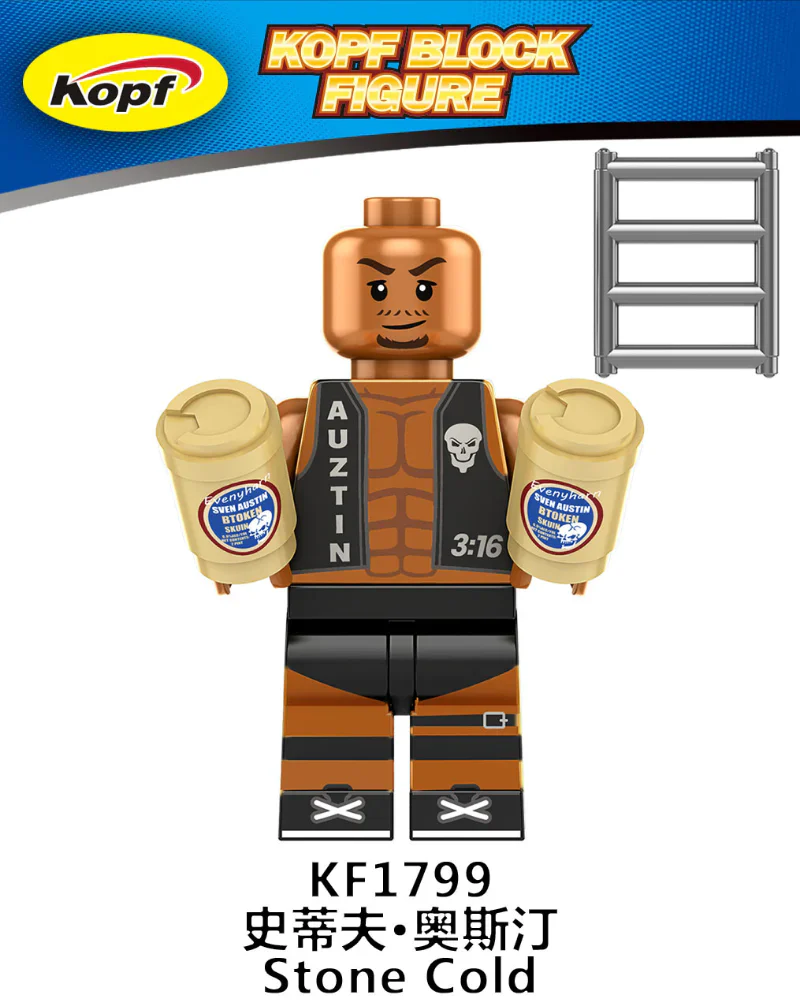 KF6171 Wrestler Randy John Steve Minifigures - Image 6