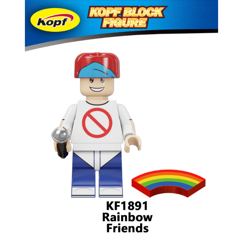 KF6183 Rainbow Friends Little Blue Game Park Minifigures - Image 2
