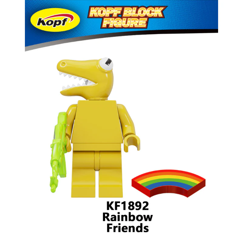 KF6183 Rainbow Friends Little Blue Game Park Minifigures - Image 3