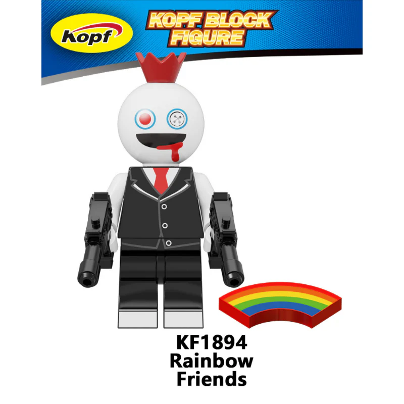 KF6183 Rainbow Friends Little Blue Game Park Minifigures - Image 5