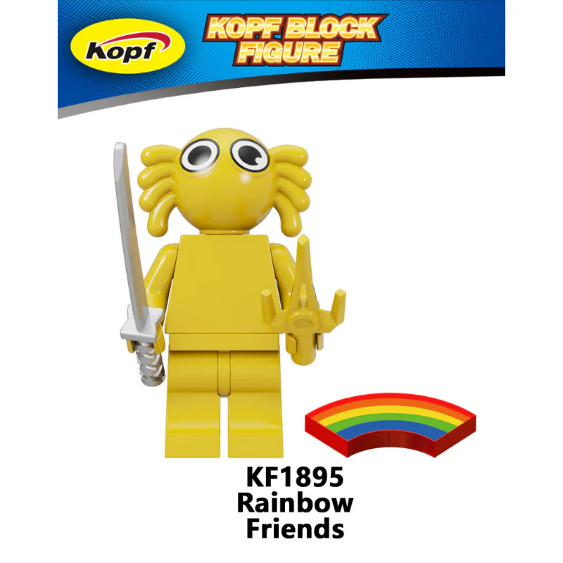 KF6183 Rainbow Friends Little Blue Game Park Minifigures - Image 6