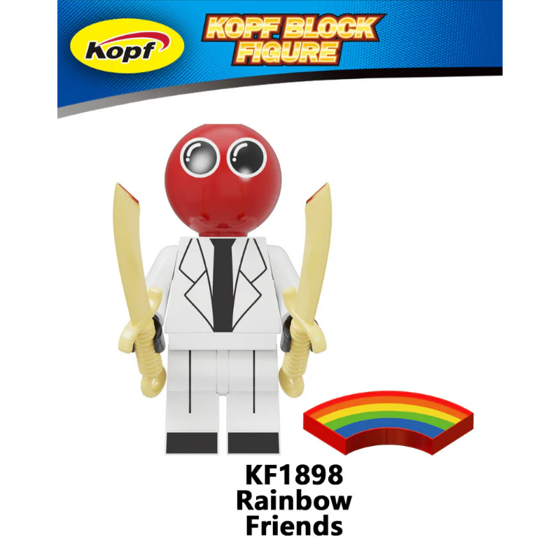 KF6183 Rainbow Friends Little Blue Game Park Minifigures - Image 9