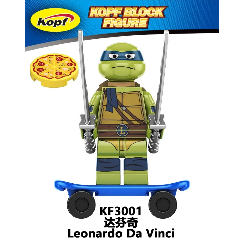 KF6196 Movies and TV Series Teenage Mutant Ninja Turtles Da Vinci Minifigures - Image 9