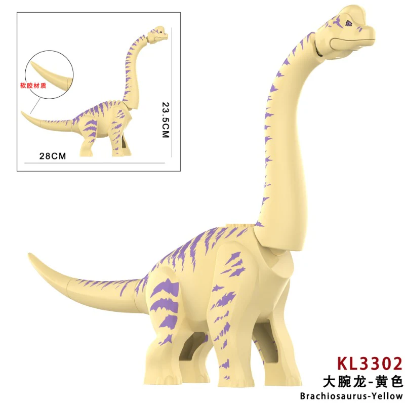KL3301-3305 Jurassic Giant Brachiosaurus Wonder Plesiosaurus Minifigures - Image 3
