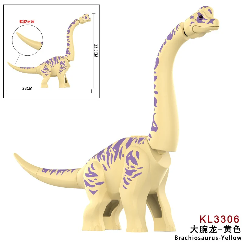 KL3301-3305 Jurassic Giant Brachiosaurus Wonder Plesiosaurus Minifigures - Image 7