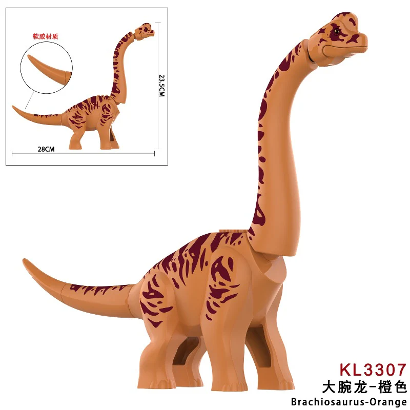 KL3301-3305 Jurassic Giant Brachiosaurus Wonder Plesiosaurus Minifigures - Image 8